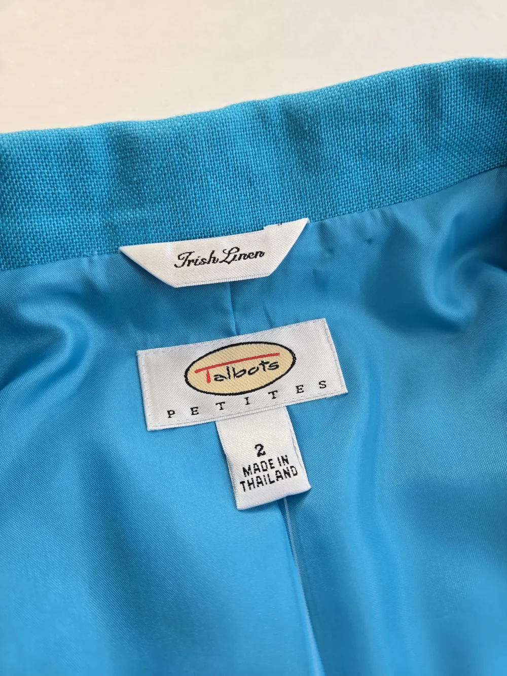 Talbots top button